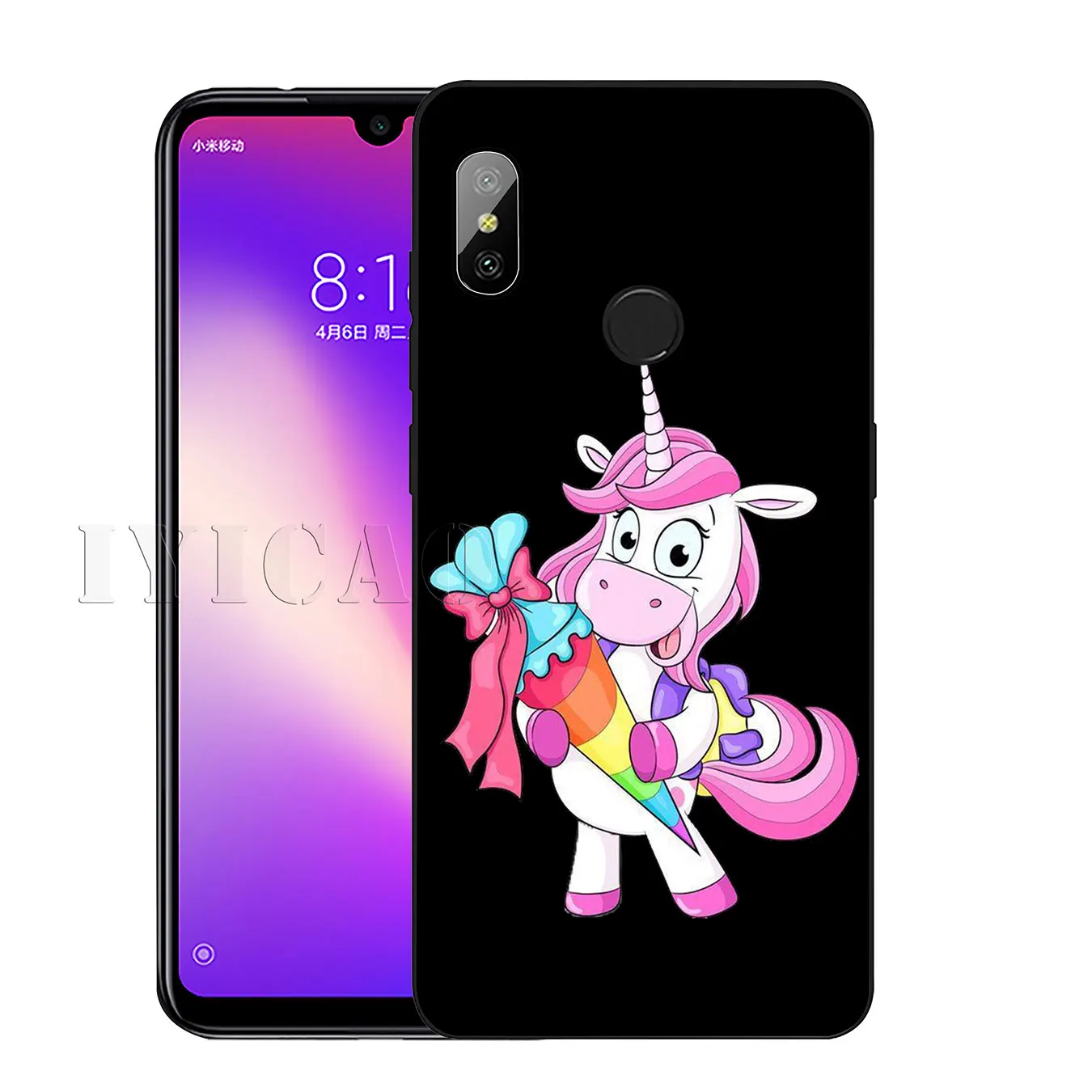 IYICAO Мягкий силиконовый чехол для телефона с динозавром единорогом Xiaomi Redmi K20 8A 7A 6A