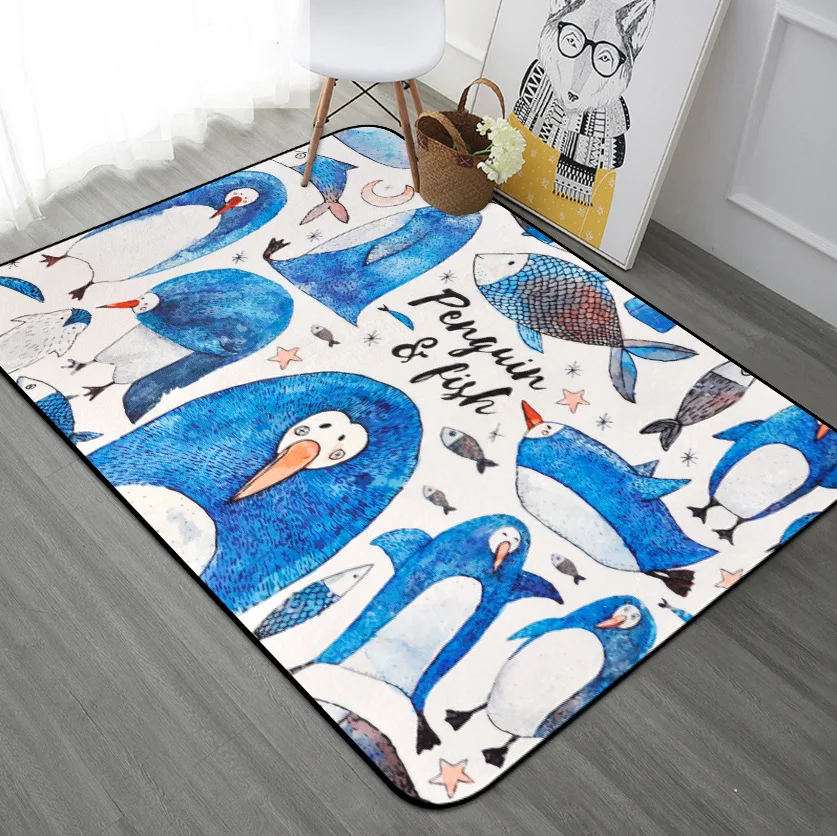 

Kid Carpet Cartoon Honeybee Printing Carpet For Kids living room Game Carpet Baby bedroom Crawl mat Child Bathroom Non-skid Rugs