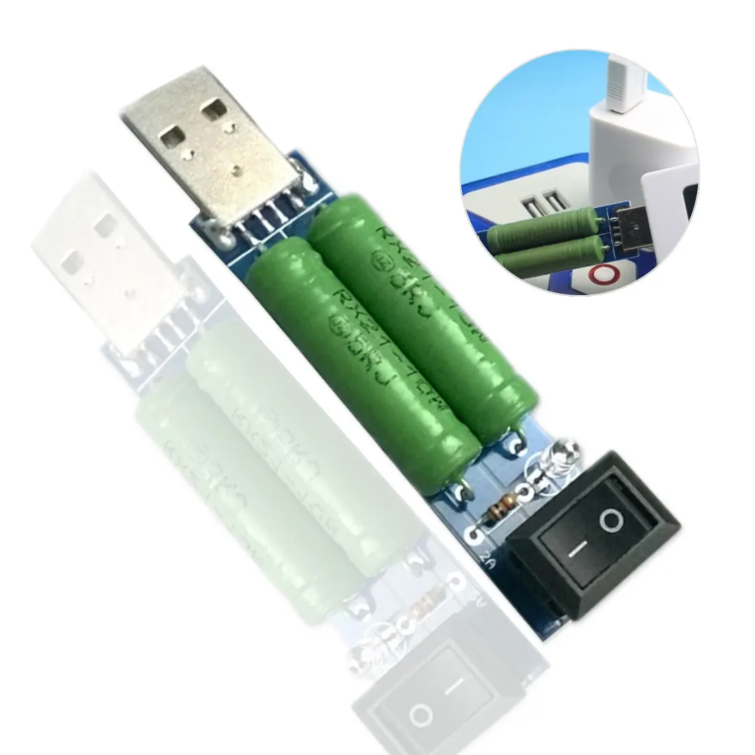 Модуль сопротивления старению 1 А 2 датчик тока заряда USB электронные нагрузочные