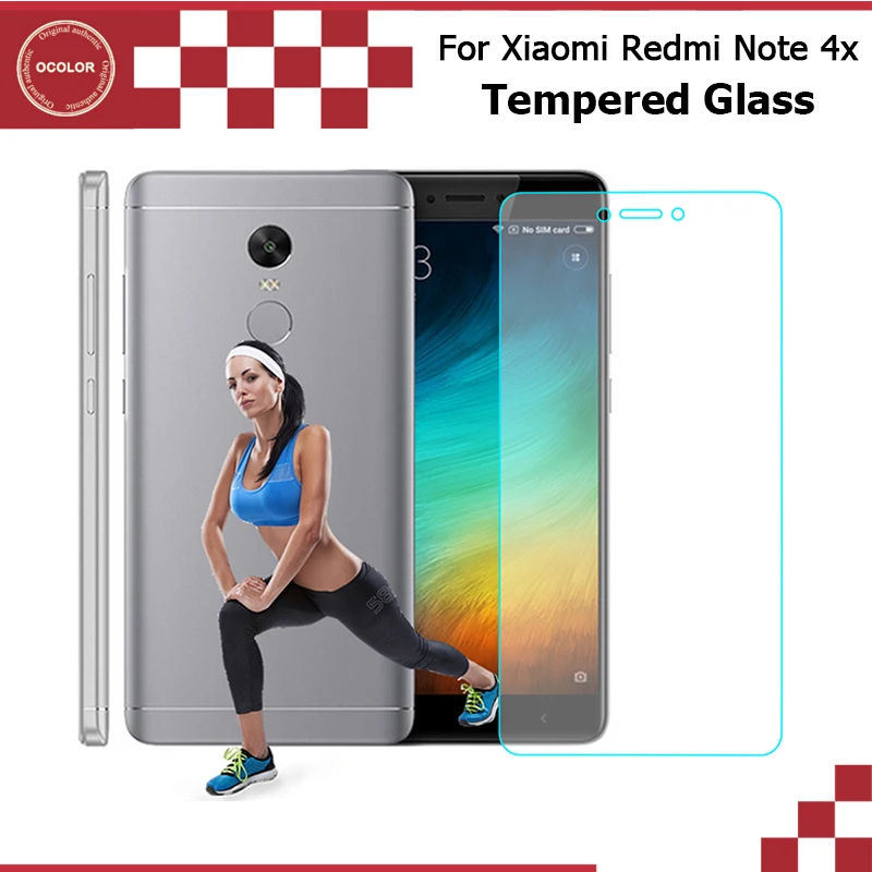 Ocolor для XiaoMi Redmi Note 4X Закаленное стекло пленка ультратонкое Переднее Защита экрана