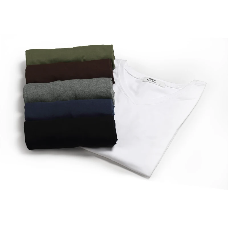 Брендовые мужские футболки Enjeolon модная одежда хлопковые с длинным рукавом и