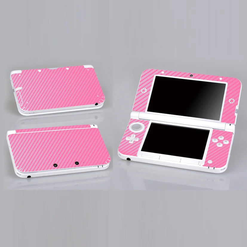 Розовая защитная наклейка из углеродного волокна для nintendo 3DS XL LL skins s