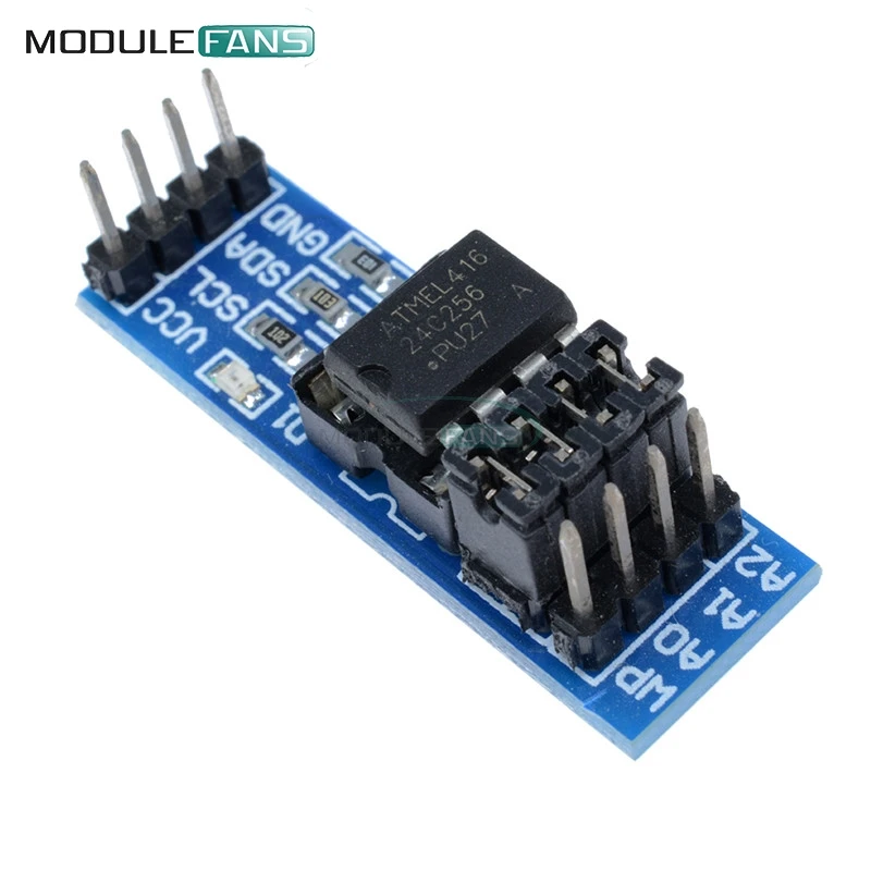 Модуль памяти EEPROM 2 шт. AT24C256 I2C IIC интерфейс чип 8P индикатор источника питания