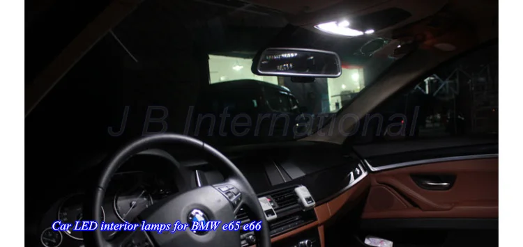 Комплект белых светодиодных ламп для салона автомобиля 19 шт. BMW e66 e65 карта купол