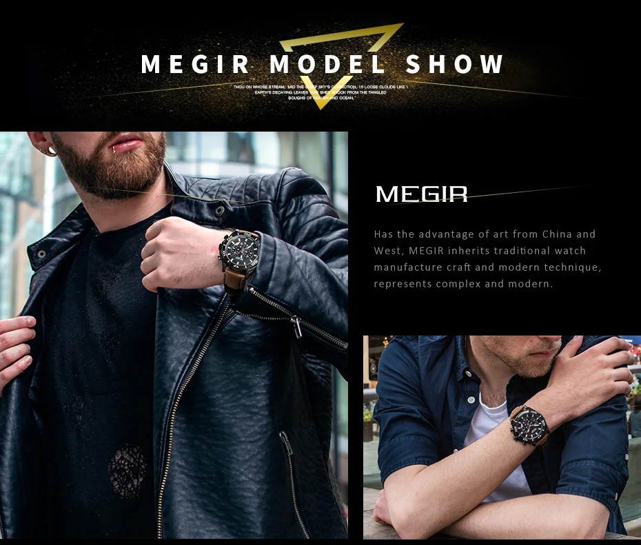 Relojes, MEGIR часы, мужские Модные Спортивные кварцевые часы, мужские часы, Топ бренд, Роскошные водонепроницаемые часы, часы Relogio Masculino