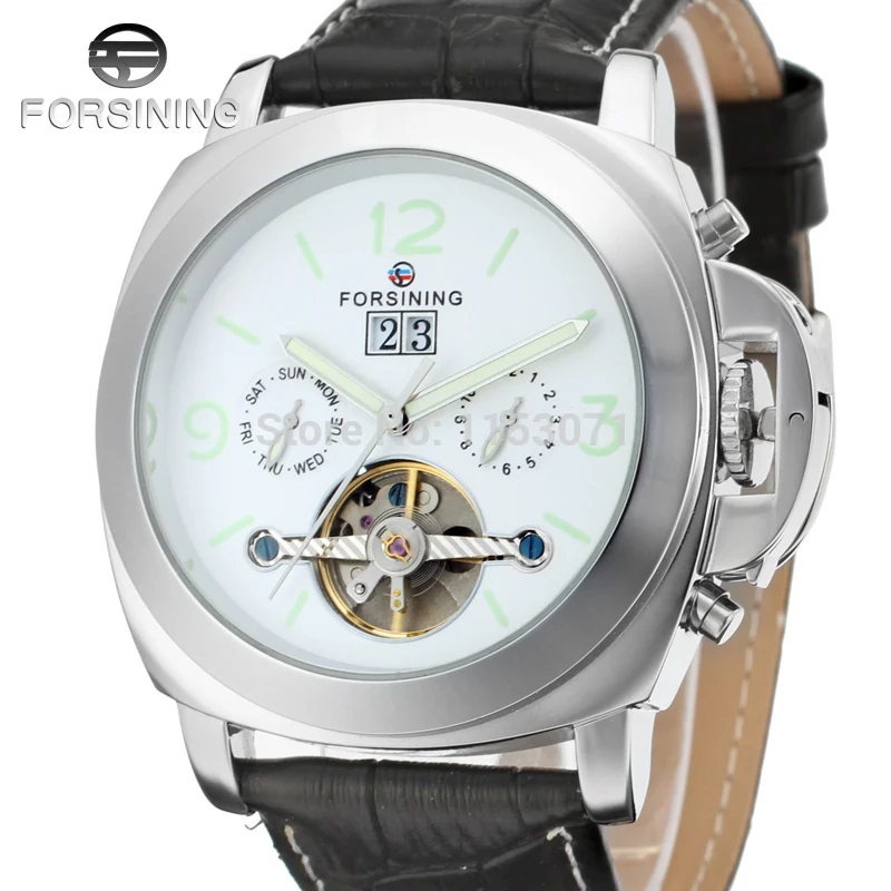 Модные Серебристые автоматические часы с пятью стрелками для мужчин и женщин