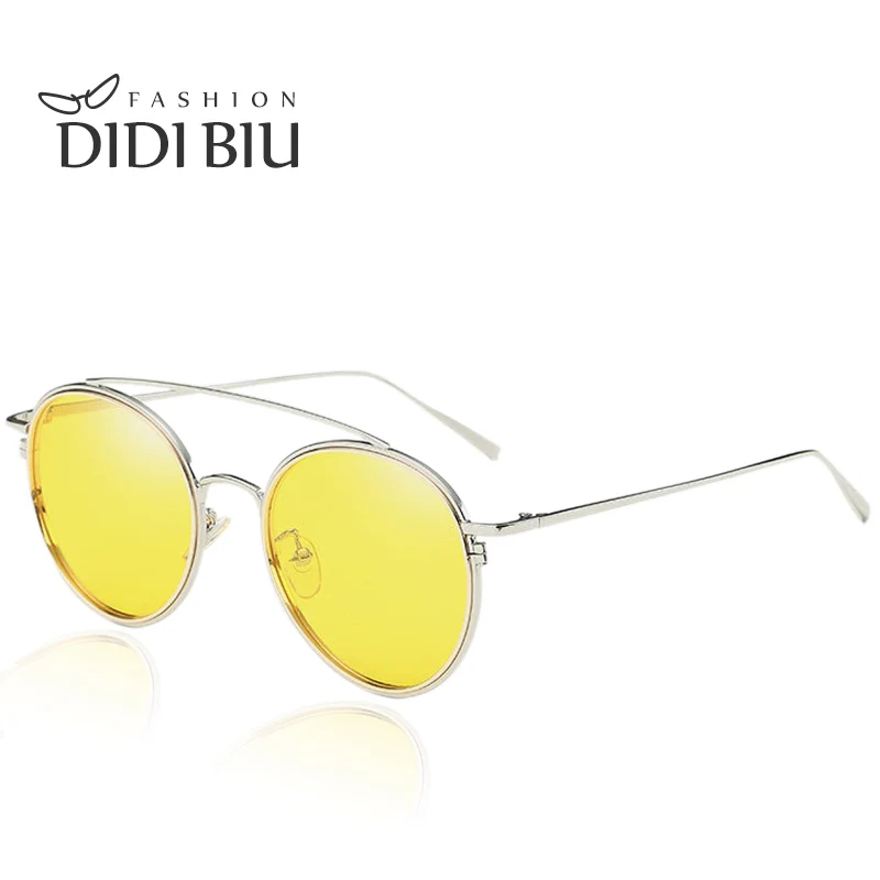 DIDI круглые поляризационные желтые очки ночного видения для женщин яркие цвета