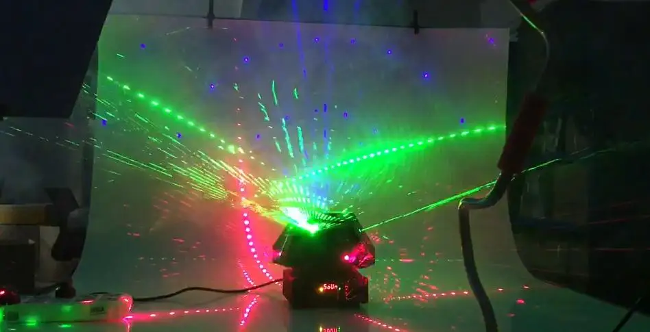 4 шт/10 глаз движущаяся головка лазерный свет RGB Лазерный dmx12 управление