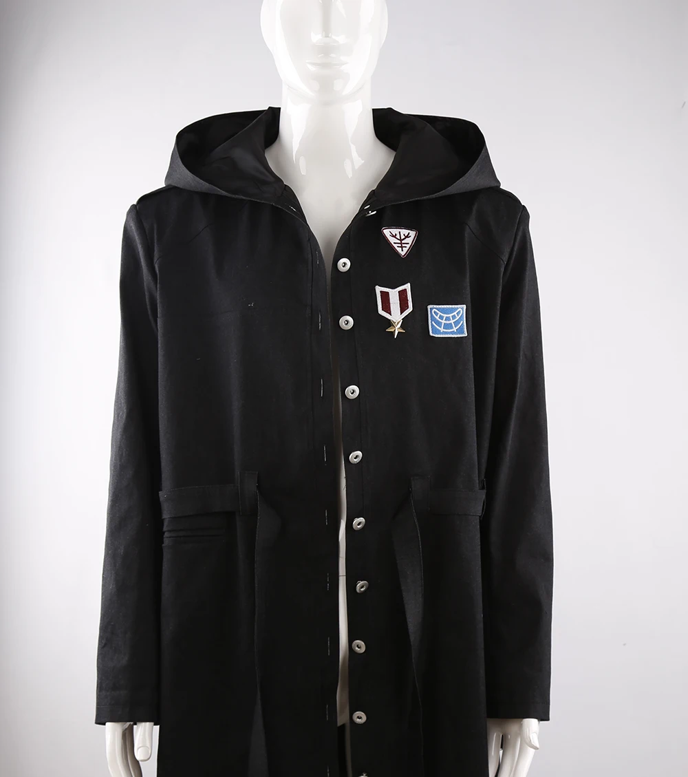 Game PUBG Hoodie Trench Coat Cosplay Playerunknown's Battlegrounds Denim Costume Black Custom Made | Тематическая одежда и