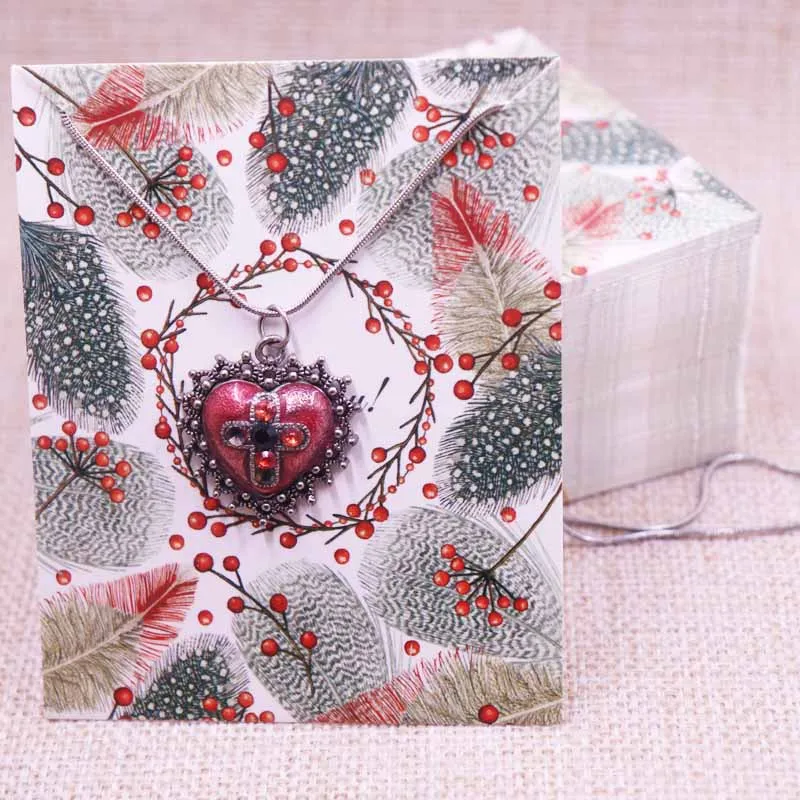 Новый diy 100 шт набор ювелирных изделий Упаковка карты бумажное