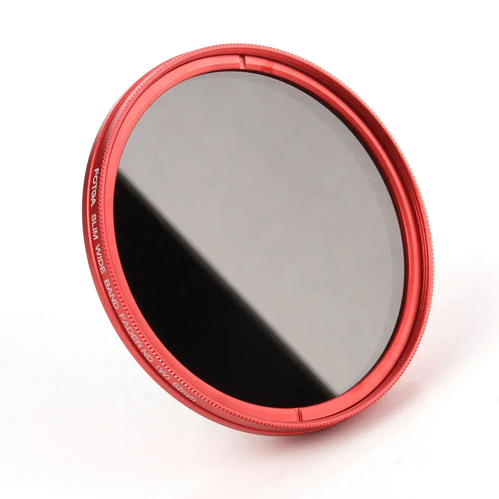 FOTGA 55mm Variable Fader ND Lens Filter ND2 to ND400 ND100 ND32 ND16 ND8 ND4 Neutral Density Red | Электроника