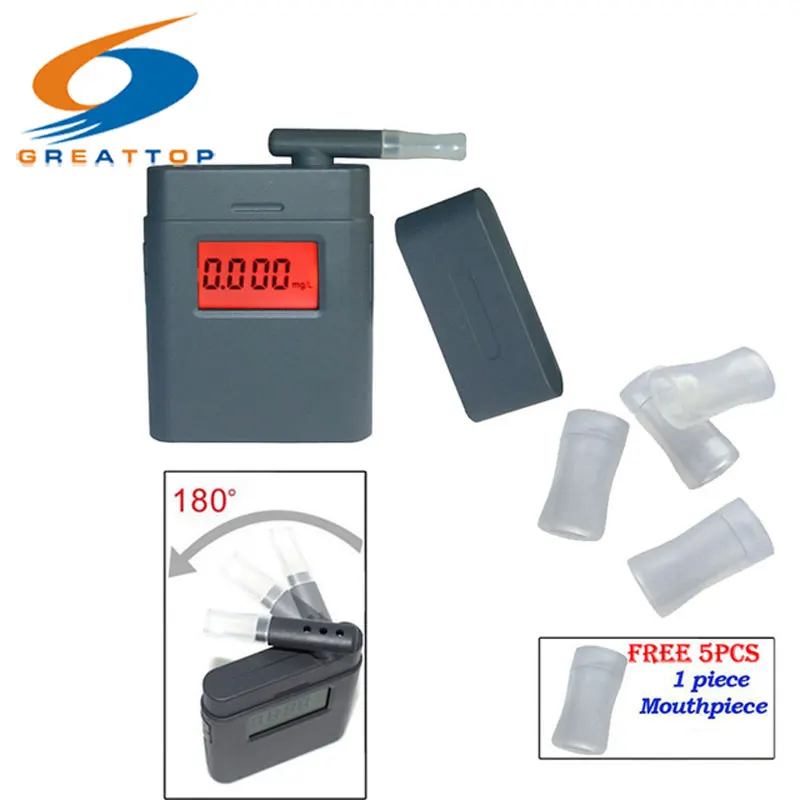 Профессиональный высокоточный цифровой алкотестер с ЖК дисплеем доставка от