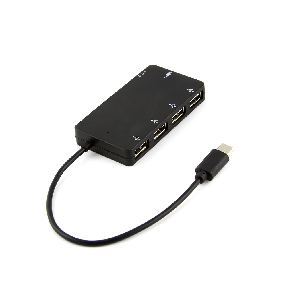 CHUYI 4 в 1 usb type C концентратор до 4 портов USB 2,0 концентратор переходник разветвитель+ OTG Micro usb зарядный порт для ноутбука планшета смартфона