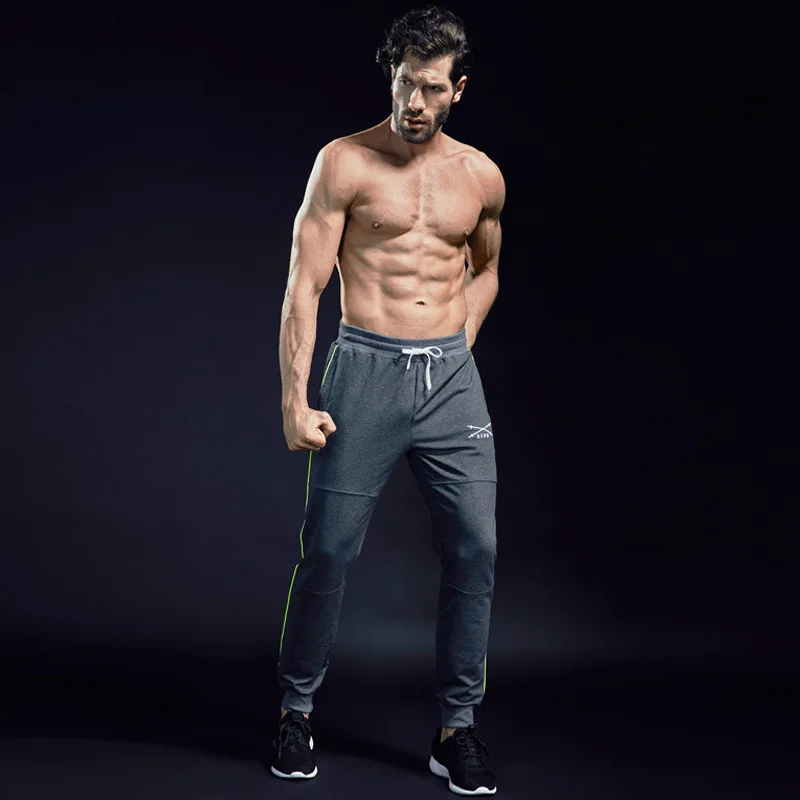 

2018Men Interlock Jogger Pants Pocket Sweatpants Men Elastic Waistband Casual Pants Pantalon HombreM-XXL