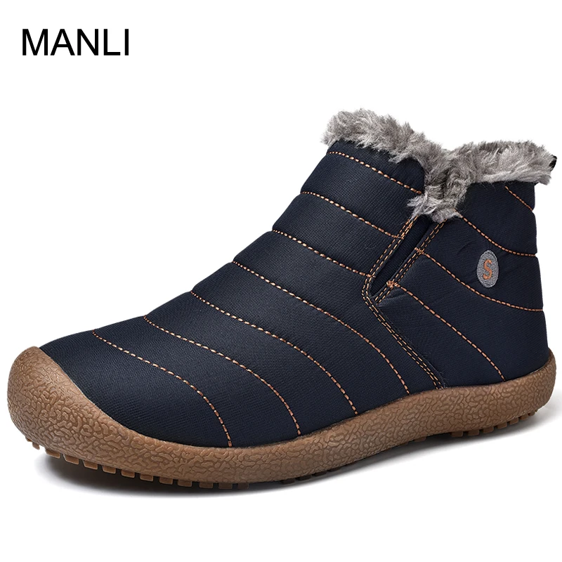 MANLI/Мужская обувь для пешего туризма зимняя мужские ботинки легкие ботильоны