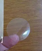 1000pcs/lot Diameter 25mm Self-adhesive sealing sticker transparent PVC, Item No.GU06