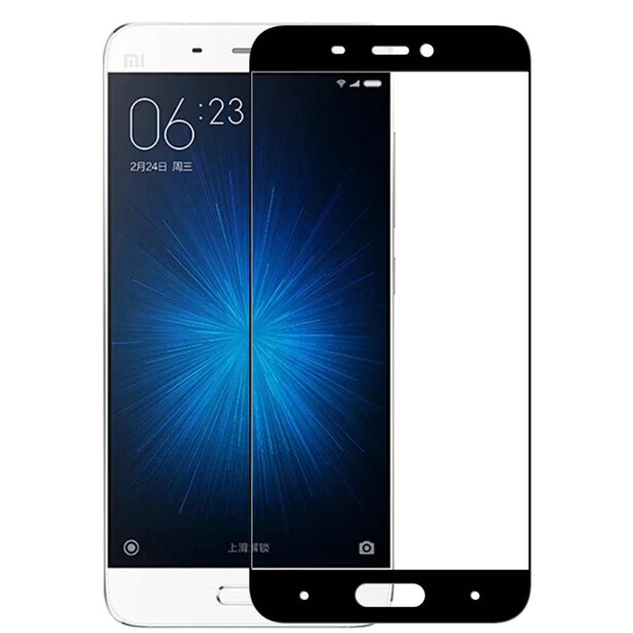 SHUOHU 2.5D полное покрытие закаленное Стекло для Xiaomi Mi 5 9 h Экран Защитная пленка