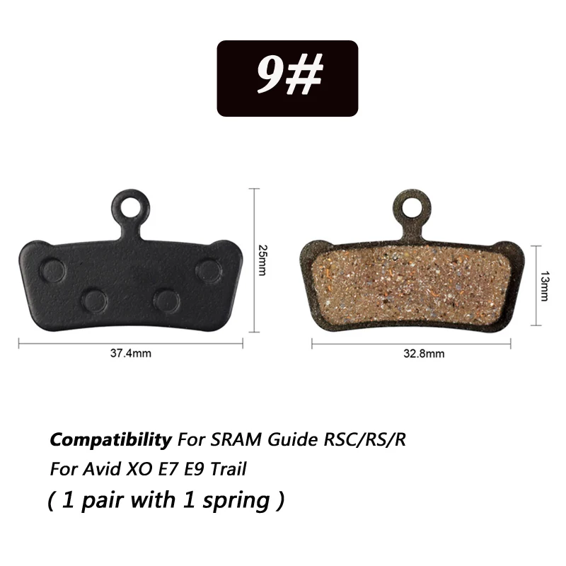 4 пары велосипедных керамических дисковых тормозных колодок для SRAM Guide RSC/RS/R Avid XO E7