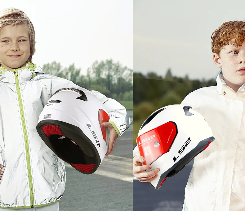 LS2 FF353 full face motorcycle helmet ABS reinforced shell KIDS HELMET XS man woman racing motorbike helmet ECE approval
