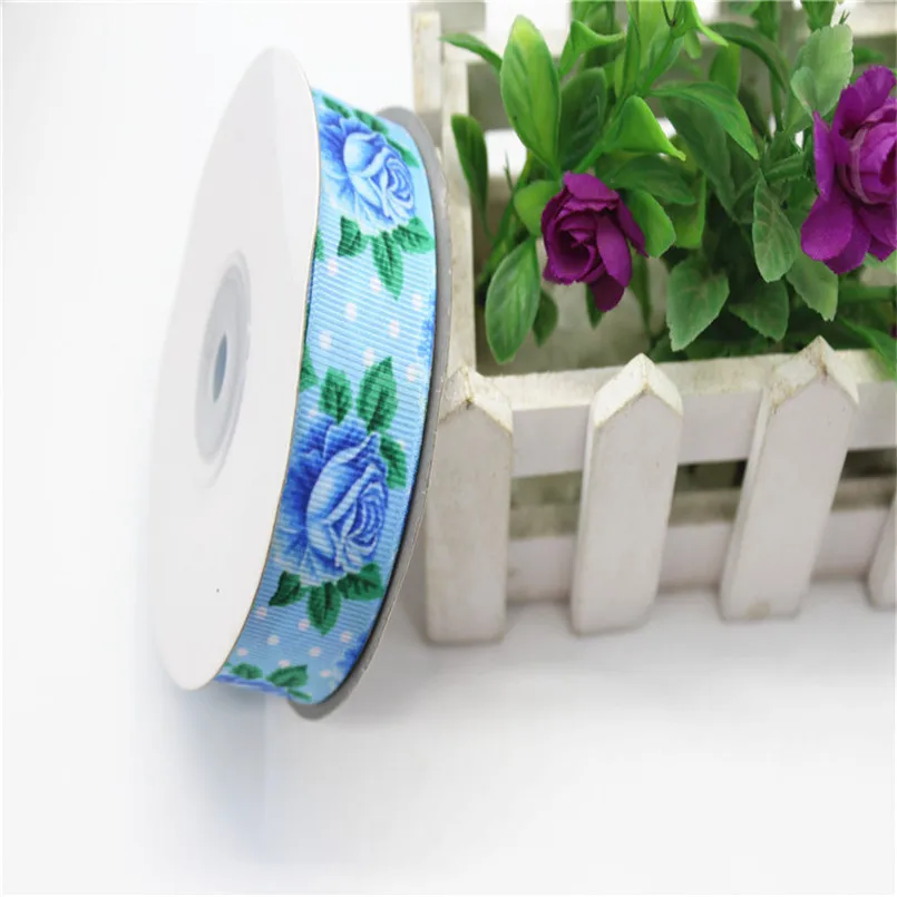 2 5 см x25Yard ленты Термальность передачи тораль печатные ручной работы Diy атласная