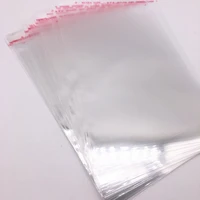 100pcs 10x18cm resealable poly bag transparent opp bag plastic bags self adhesive seal jewellery making bag