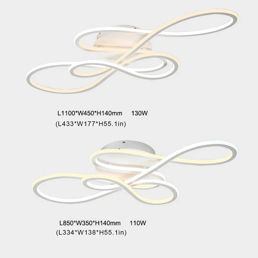Double-sided lighting modern led ceiling lamp living room bedroom dining art remote control lamps | Освещение