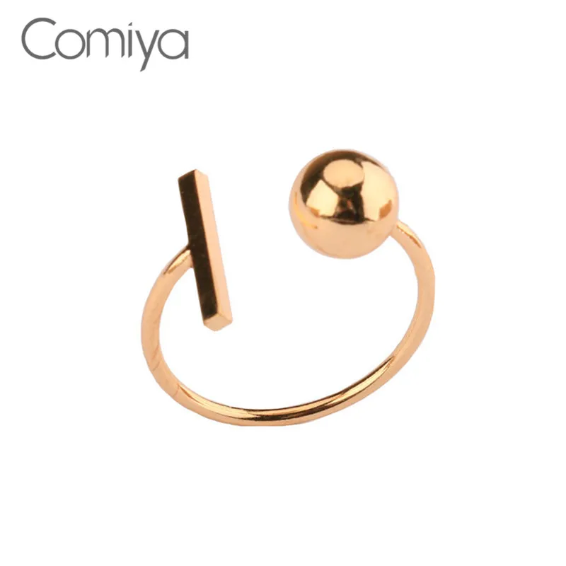 Comiya Горячая Мода Золото цветной цинк сплав Открытые Кольца для женщин Bijoux Femme bages