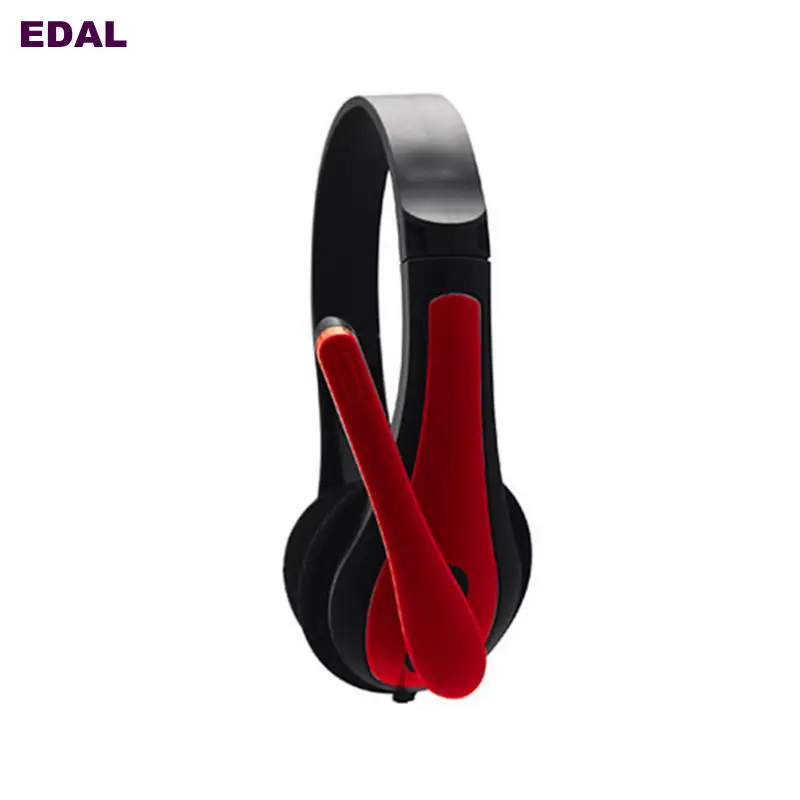EDAL Red Универсальный компьютерный ноутбук ПК Игровые наушники эргономичные 3 5 мм