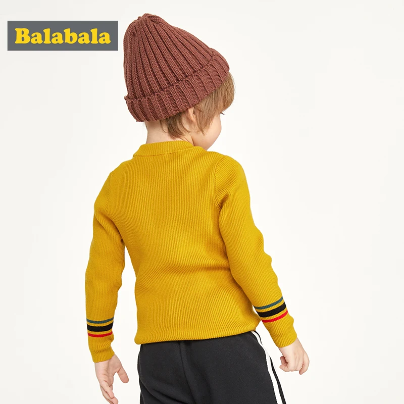 Детский свитер Balabala для мальчиков Новинка осени 2019 хлопковая одежда с круглым