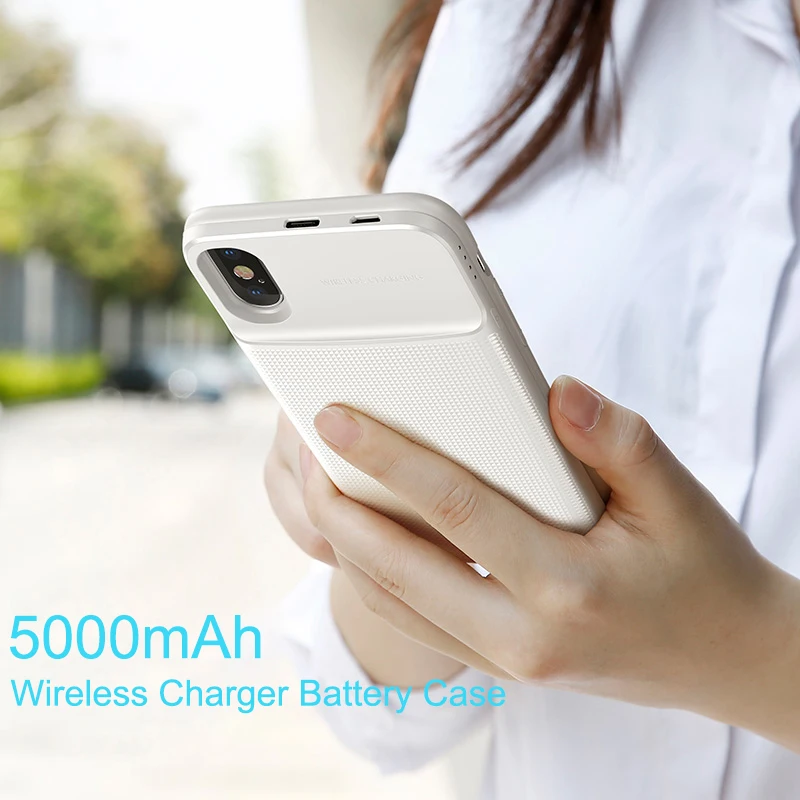 Baseus Беспроводное зарядное устройство power Bank чехол для iPhone X Беспроводное зарядное устройство чехол для iPhone X+ чехол для телефона