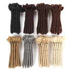 SAMBRAID дреды ручной работы удлинители волос чистый цвет дреды 15 см Модный Дред в стиле хип-хоп синтетические плетеные волосы