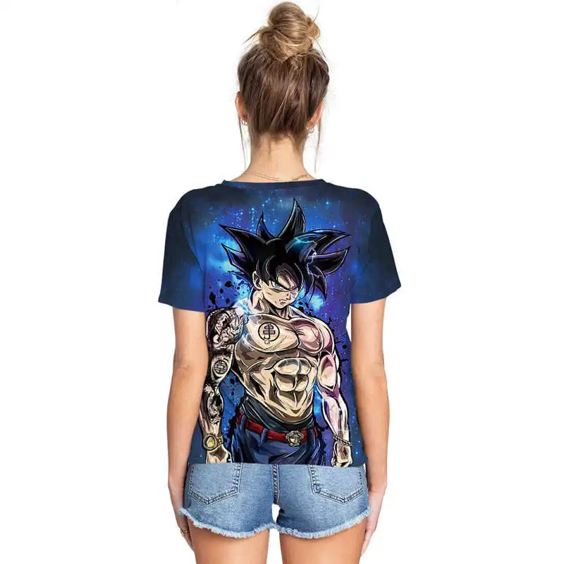 Аниме Dragon Ball Z футболка Super Saiyan Goku Dragonball унисекс все размеры забавные повседневные брендовые