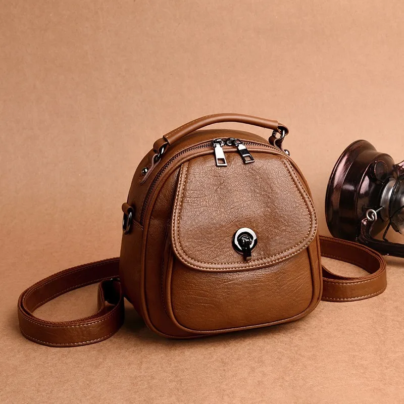 Многофункциональные рюкзаки для девочек Mochila Feminina, женские кожаные рюкзаки высокого качества в консервативном стиле, маленький винтажный рюкзак
