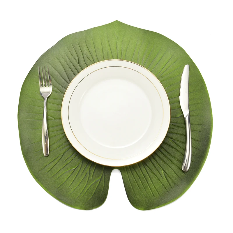 3 шт. форма листа лотоса EVA противоскользящие термостойкие плацемат