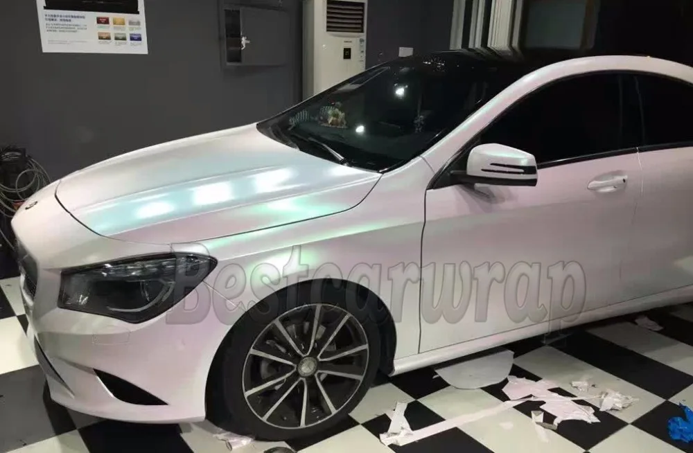 Роскошная блестящая пленка Аврора с жемчугом для автомобиля воздушным пузырьком