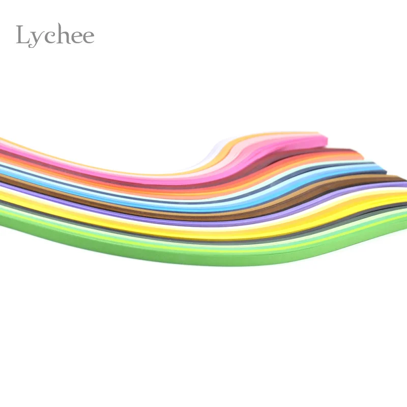 Lychee Life 120 полосок бумага для квиллинга 5 мм ширина разные цвета оригами рукоделия