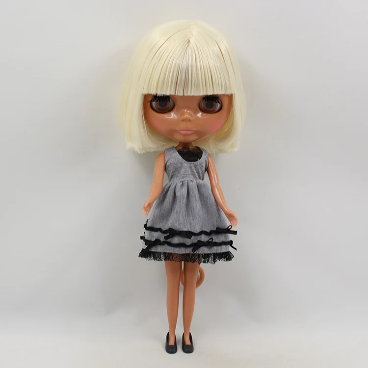 Обнаженная кукла blyth черная кожа бежевых волос подходит для DIY sam4715shi|toy crossbow|toy ridetoy