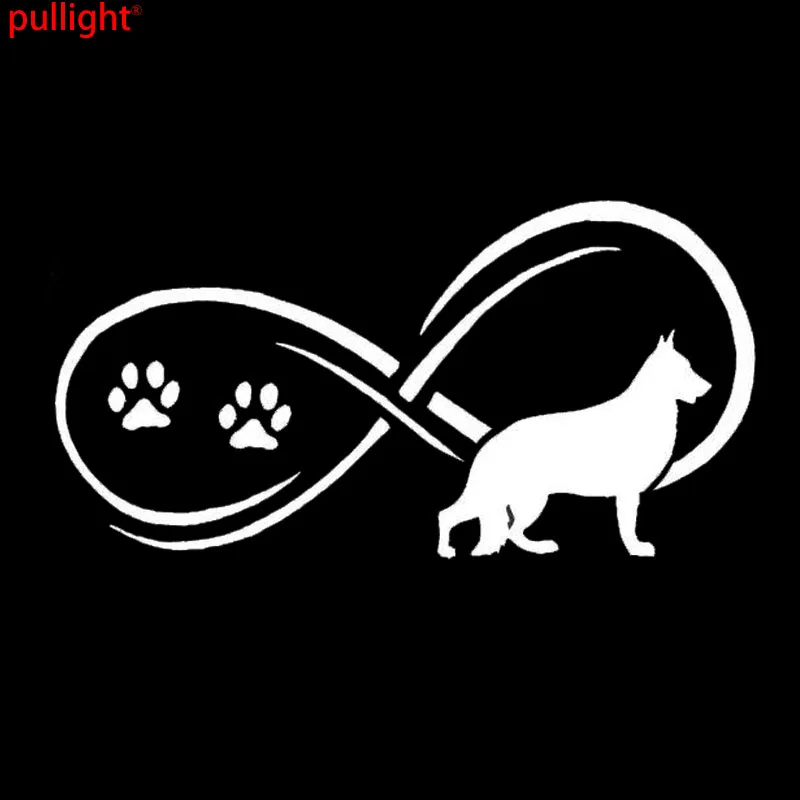 Автомобильные наклейки с принтом Собачья лапа 17 8x9 см|car sticker|cartoon car stickergerman shepherd dog