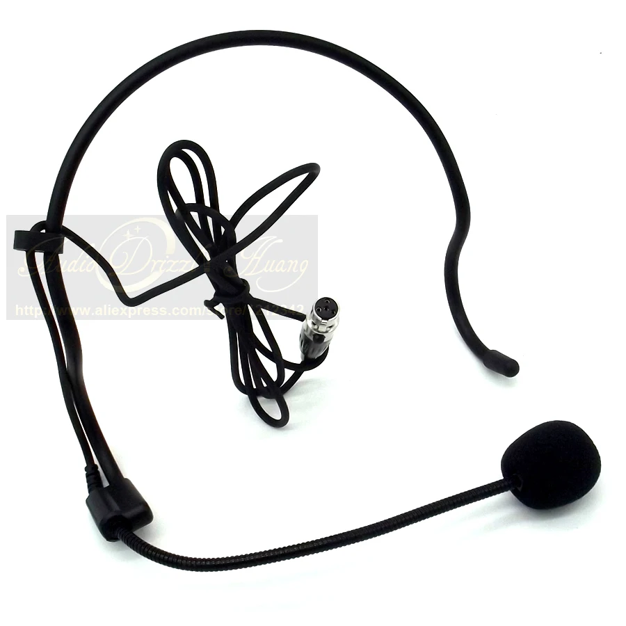 10 шт./лот Mini XLR 4 Pin TA4F ушной крючок гарнитура микрофон Микрофон для SHURE караоке