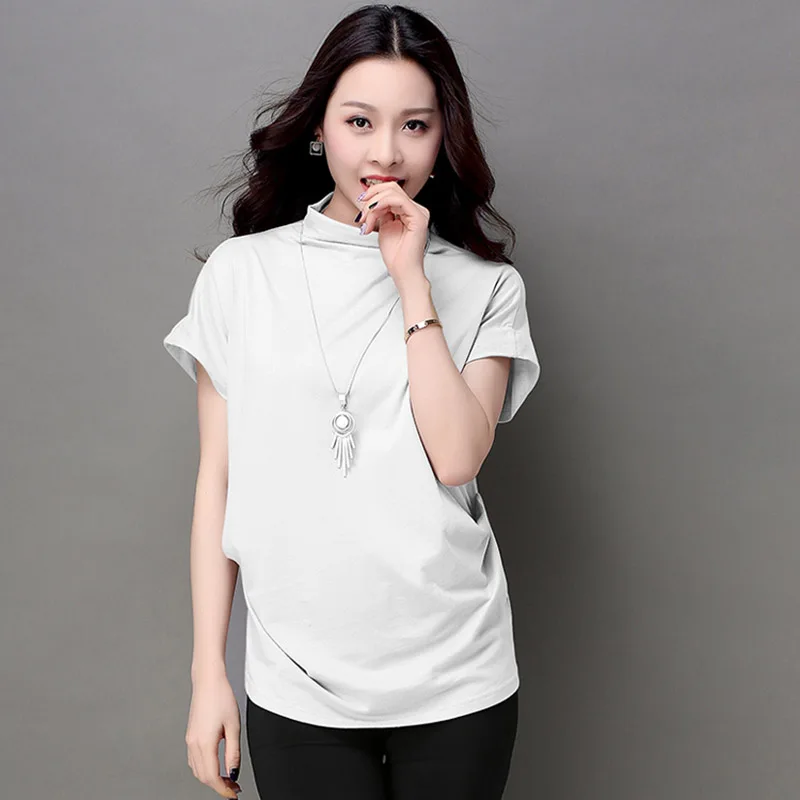 Футболка женская хлопковая с коротким рукавом летучая мышь лето 2018|t shirt women|camisetas