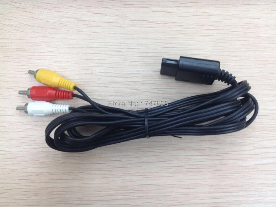 Оптовая продажа-Новый 3-портовый входной канал RCA адаптер Переключатель AV DVD для PS2