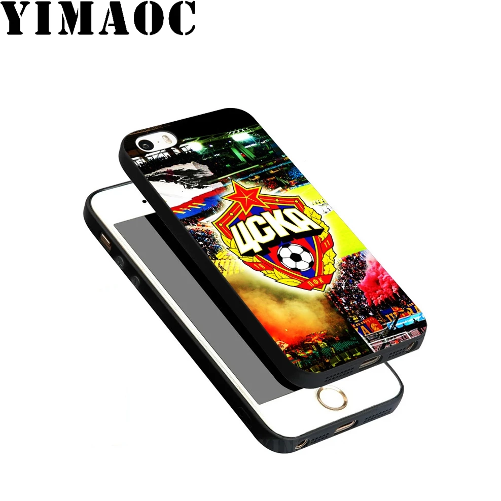 Мягкий силиконовый чехол YIMAOC ЦСКА для iPhone 11 Pro Xr Xs Max X или 10 8 7 6 6S Plus 5 5S SE |