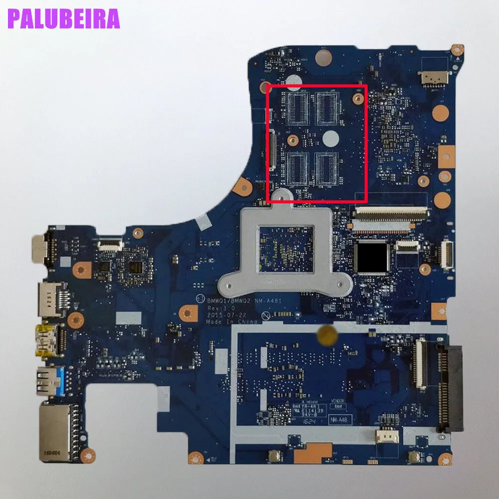 Материнская плата для ноутбука Lenovo 300 15ISK модель 5B20K38179 с процессором SR2EY DDR3
