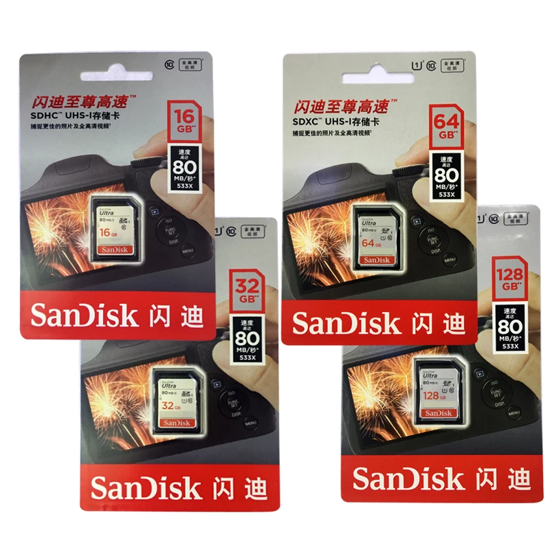 SanDisk Ultra SD карта класс 10 16 ГБ 32 64 128 ГБ|Карты памяти| |