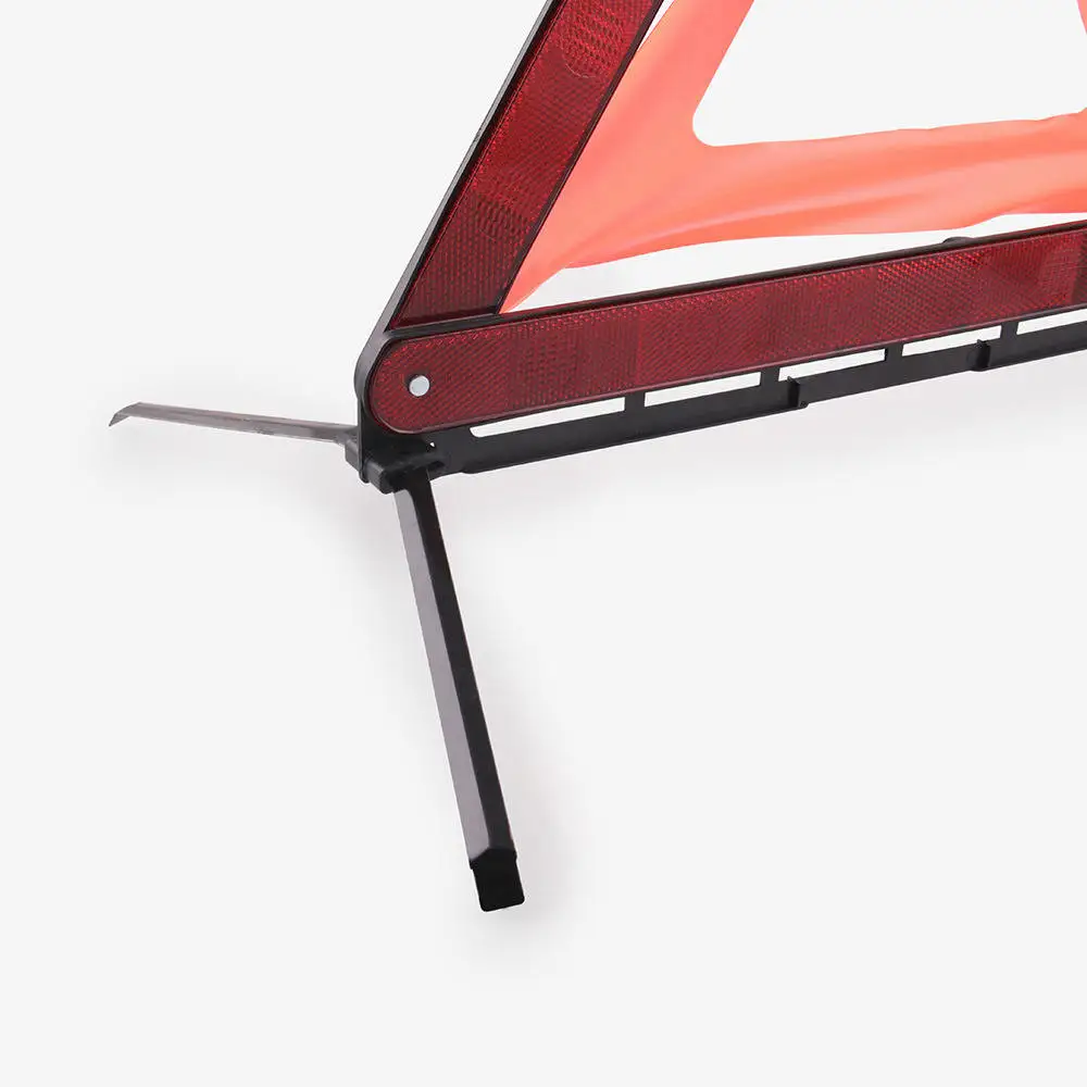 

New Car Emergency Breakdown Warning Triangle Red Reflective Safety Hazard Car Tripod Folded Stop Sign Reflector