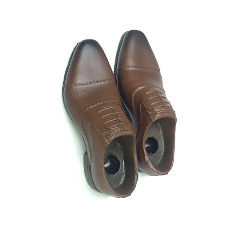 

1/6 scale men's man male boy brown leather shoes boots models fit for 12" male action figure body accessory