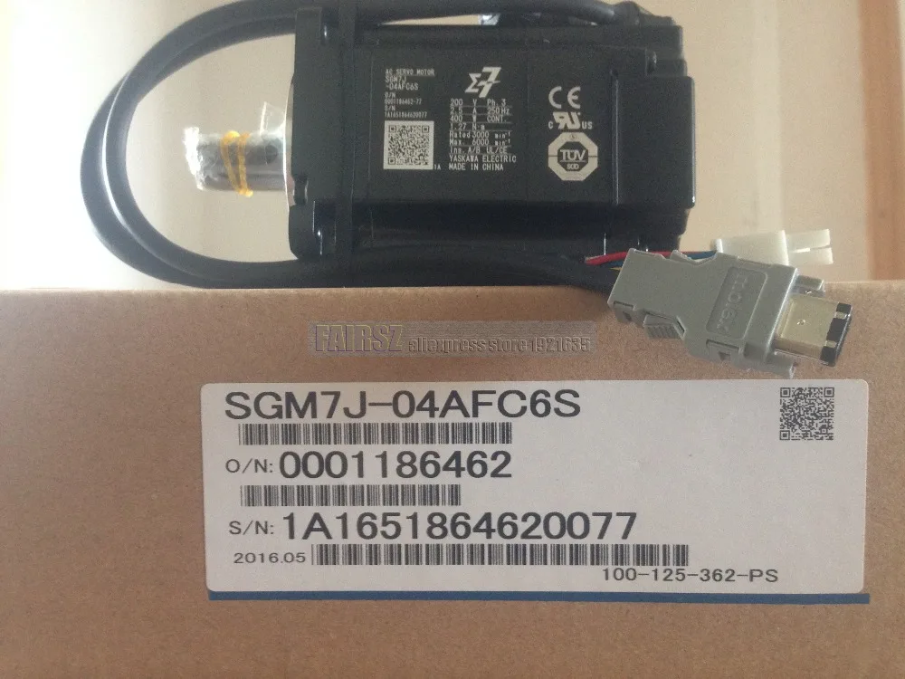 Оригинальный YASKAWA 400 Вт Серводвигатель SGM7J 04AFC6S новый в наличии|Принадлежности для