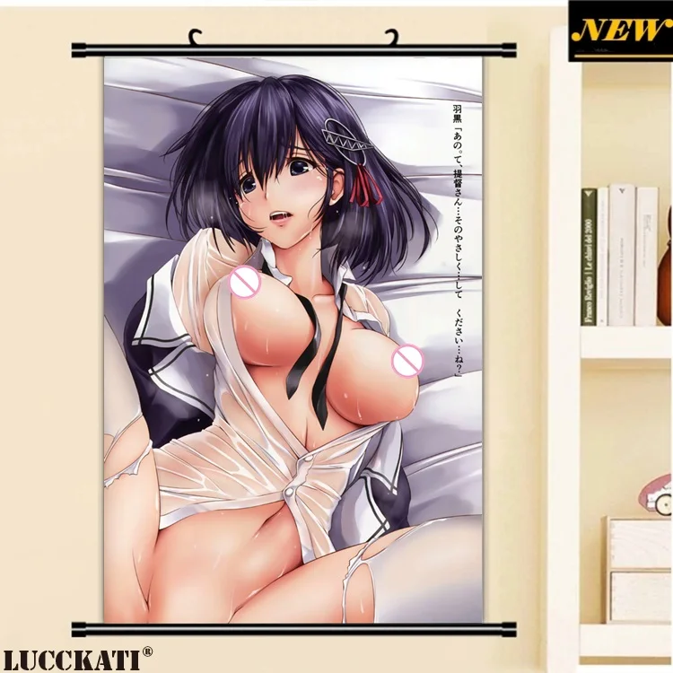 40X60 см Kantai Коллекция kancolle грудь соски сексуальные капусты мультфильм аниме Настенная картина плакат прокрутки холст живопись