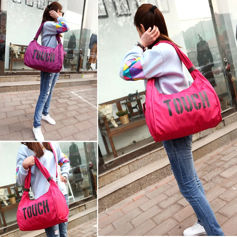 

Top Nylon Sports Gym Bag Outdoor Waterproof Women Travel Handbag Fitness Bag For Men Shoulder Training Female Yoga Duffel Bag