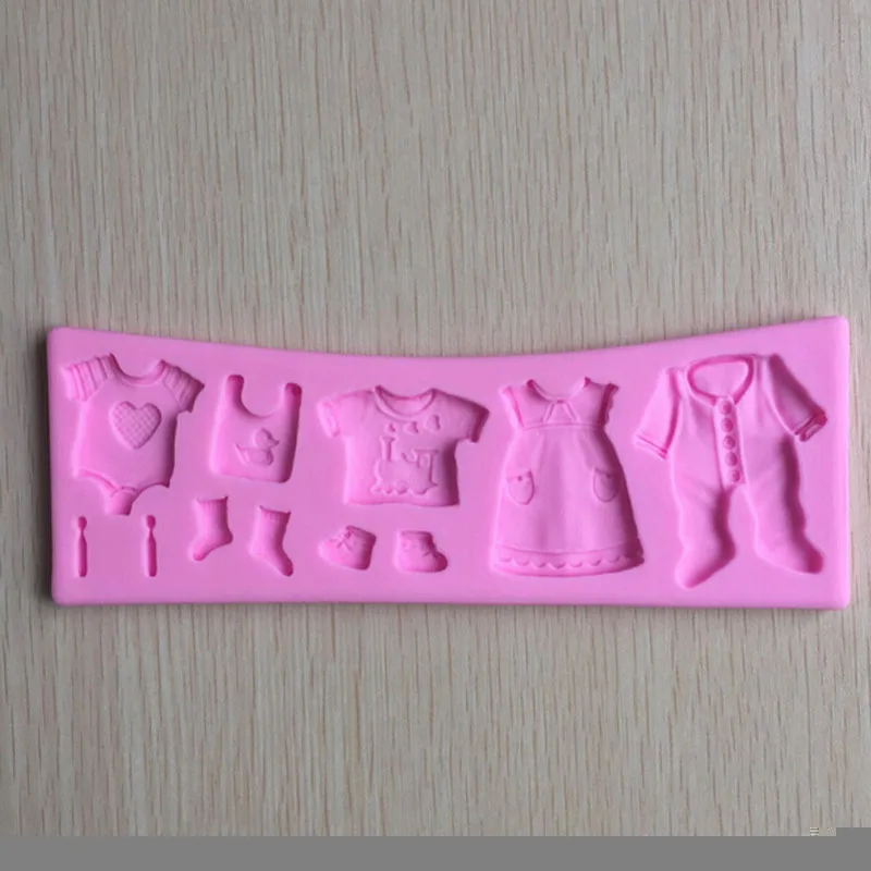 Деликатная Сахарная паста помадка форма для торта кексы формы 3D детская одежда